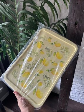 Temptations silicone Lemon Print Bakeware Yellow Lemon Design New in Package